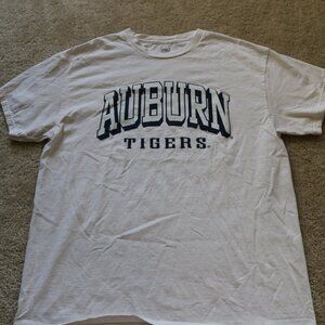 Auburn Tigers White Short Sleeve Tee